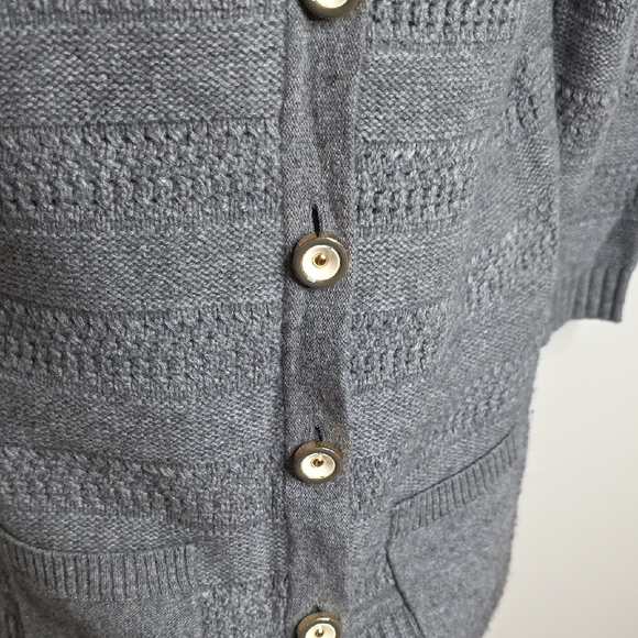 Y2K JUICY COTURE Gray Women's Cardigan with Button Detail SIZE SMALL - Picture 3 of 9